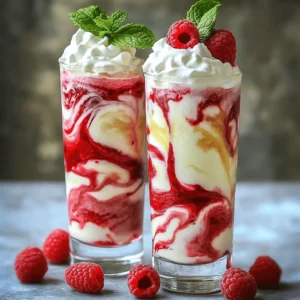 - Milk Options: You can choose between whole or almond milk. Whole milk gives a rich taste, while almond milk adds a nutty flavor. Both work well in this frappe. - Types of White Chocolate: You can use chips or bars. Chips melt easily and blend well. Bars can offer a smoother taste if you chop them finely before melting. - Raspberry Variations: Use fresh raspberries for a bright taste. Frozen raspberries are great too. They give a chill without needing extra ice. - Sweeteners: You can explore different syrup options. From classic raspberry syrup to flavored simple syrups, each adds a unique twist to your drink. - Alternative Milks: If you want a vegan frappe, try coconut or oat milk. They give a creamy texture and a fun taste. - Garnishing Options: Enhance your drink’s look with whipped cream and fresh raspberries. A sprig of mint adds color and a fresh smell. You can even drizzle some extra raspberry syrup on top for flair. For the complete recipe, check [Full Recipe]. Melting Techniques: Tips for Smooth Chocolate To melt the white chocolate, use a small saucepan. Set it to low heat. Add the white chocolate chips and 1/4 cup of milk. Stir often until the chocolate is smooth. Avoid burning it by keeping the heat low. This step is key to achieving a creamy texture. Cooling the Mixture: Importance of Consistency Once melted, remove the saucepan from heat. Let the chocolate cool slightly before using it in the frappe. Cooling helps the chocolate blend well with the other ingredients, creating a lovely, smooth drink. Blender Settings: Tips for Perfect Consistency Grab a high-speed blender for this part. Combine the remaining milk, heavy cream, and the cooled melted white chocolate. Add fresh raspberries, raspberry syrup, vanilla extract, and ice cubes. Blend on high until everything is smooth and frothy. This gives the frappe its delightful creamy texture. Adding Ice: Ice Quantity for Desired Thickness Use 2 cups of ice cubes for the perfect thickness. If you want a thicker drink, add more ice. For a thinner frappe, reduce the ice. Adjusting the ice lets you customize your drink just the way you like it. Serving Suggestions: Glassware and Presentation Pour the raspberry frappe into tall, chilled glasses. Fill each glass generously to show off its beautiful color. Use clear glassware to showcase the vibrant layers and make it visually appealing. Garnishing Ideas: Creative Ways to Elevate Your Frappe Top each glass with a dollop of whipped cream. Scatter a few fresh raspberries over the cream for color. Add a sprig of fresh mint to finish. These garnishes not only look good but also add extra flavor and freshness to your frappe. For the full recipe, refer to [Full Recipe]. Enjoy the delightful experience of making your White Chocolate Raspberry Frappe! Understanding Blend Times: How Long to Blend To get the right texture for your White Chocolate Raspberry Frappe, blend for 30 to 45 seconds. Start on low speed, then increase to high. This helps mix the ingredients well. A smooth and frothy drink is what you want. If you blend too long, it might become too thin. Ice Quality: Refreshing Your Frappe Use fresh, clean ice for the best results. Old ice can taste flat and affect your drink. I recommend using filtered water to make your ice cubes. This extra step enhances the flavor and keeps your drink refreshing and tasty. Pairing Suggestions: What Flavors Complement the Frappe For a fun twist, try adding a hint of mint or basil. These herbs can brighten the drink and add depth. You could also mix in a touch of lemon zest. The tartness of lemon pairs well with the sweetness of white chocolate and raspberries. Sweetness Adjustment: When and How to Modify Taste your frappe after blending. If it’s not sweet enough, add more raspberry syrup. You can add one tablespoon more to suit your taste. Blend for a few seconds to mix it well. Remember, balance is key. You want the sweetness to shine without overpowering the fruity flavors. For the full recipe, check out the Dreamy White Chocolate Raspberry Frappe. {{image_4}} Chocolate Raspberry Swirl: Mixing Flavors You can create a fun chocolate raspberry swirl. Start by melting some dark chocolate chips. After blending your frappe, drizzle the melted chocolate into the glass. Then, gently stir to create beautiful swirls. This adds a rich taste and a stunning look to your drink. Adding Other Fruits: Strawberries, Blueberries, or Bananas You can mix in other fruits too! Strawberries add sweetness, while blueberries bring a tart flavor. Bananas will make your frappe creamy and thick. Just replace some raspberries with these fruits, or add them all for a fruity twist. Vegan White Chocolate Raspberry Frappe To make a vegan version, swap the milk and cream for almond or coconut milk. Use vegan white chocolate chips instead of regular ones. This way, you still enjoy the same creamy taste without any dairy. Low-Calorie Options: Substitutions for Healthier Choices If you want to cut calories, use low-fat milk and skip the heavy cream. You can use stevia or a sugar-free syrup to sweeten your frappe. These swaps help keep the flavor while making the drink lighter. To keep your White Chocolate Raspberry Frappe fresh, you should store it right. First, pour any leftover frappe into a clean container. I recommend using an airtight jar or a glass container. This helps keep out air and light, which can change the flavor. Make sure to seal it tightly. You can keep it in the fridge for up to 2 days. Always remember to give it a good shake before serving again. You might wonder if you can reblend your frappe. Yes, you can! If it separates, just give it a quick blend. Add a few ice cubes to refresh the drink. This keeps it thick and frothy. However, the texture may not be the same as fresh. How long will it last? Your frappe stays good in the fridge for about 48 hours. After that, it may lose its taste and texture. If you want to keep it longer, consider freezing it. Just pour it into ice cube trays. When you want a frappe, blend the cubes with some milk. This way, you enjoy a fresh taste anytime! To reduce sugar, skip the raspberry syrup or cut back on it. You can also use less white chocolate. If you want a tart taste, add more fresh raspberries. They add flavor without loads of sugar. You could also try using unsweetened almond milk. This gives a nice touch without the extra sweetness. Remember to taste as you go. This way, you can find the right balance for your taste buds. Yes, frozen raspberries work great! They make your frappe cold and creamy. Plus, using frozen fruit is a smart choice. It lasts longer and is easy to find. Just toss them into the blender straight from the freezer. No need to thaw. This can also make your drink a bit thicker. If you use frozen berries, you might want to adjust the ice amount. This means you can still get that perfect, slushy texture. Store leftover frappes in an airtight container. This keeps them fresh and tasty. Use a glass jar or a plastic container. Make sure to seal it well to avoid freezer burn. If you need to, separate servings into smaller containers. This makes it easy to grab and go. For best flavor, drink your frappe within one day. If it sits too long, it may lose its creamy texture. In this post, we explored the ingredients and steps to make a tasty White Chocolate Raspberry Frappe. We discussed key components, like milk options and types of white chocolate. You learned how to customize your drink and keep it fresh. Remember, blending time and ice quality are vital for the right texture. Experiment with flavors and dietary options to make this treat your own. Enjoy your frappe and share your creations!