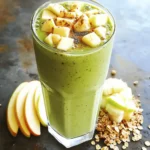 - 1 large sweet apple (Fuji or Honeycrisp) - 1 ripe frozen banana - 1 cup rolled oats - 1 cup unsweetened almond milk - 1 teaspoon ground cinnamon - 1 tablespoon honey or maple syrup - 1 tablespoon chia seeds (optional) - A pinch of freshly grated nutmeg - Ice cubes (optional) When I create this Apple Cinnamon Breakfast Smoothie, I love using sweet apples like Fuji or Honeycrisp. They add a nice flavor. A frozen banana gives the smoothie a creamy texture. It makes each sip feel like a treat. Rolled oats give the drink some good fiber. Plus, they help keep you full. I always use unsweetened almond milk for a light touch. Ground cinnamon brings warmth and spice. You can choose honey or maple syrup to sweeten it. Chia seeds are a fun option for extra nutrients. A pinch of nutmeg adds cozy notes. If you want it cold, toss in some ice cubes. - Extra cinnamon for topping - Crunchy granola - Fresh apple slices For a fun finish, sprinkle extra cinnamon on top. You can add crunchy granola for some texture. Fresh apple slices on the side make it look pretty and fresh. Enjoy every sip of this healthy start! - Step 1: Adding ingredients to the blender Start by placing all your ingredients in the blender. Add the chopped apple, frozen banana, oats, almond milk, ground cinnamon, honey or maple syrup, chia seeds, and nutmeg. This mix gives the smoothie a great flavor and texture. - Step 2: Blending until smooth Blend the mixture on high speed. You want it to be smooth and creamy. If you like your smoothie thicker, toss in a few ice cubes and blend again. This will make it even more refreshing! - Step 3: Adjusting sweetness and thickness After blending, it’s time to taste your smoothie. If it’s not sweet enough for you, add more honey or maple syrup. Blend briefly to mix it in. This step helps you customize the flavor to your liking. - Step 4: Pouring and serving the smoothie Now, pour your smoothie into a glass or a travel cup. For a nice touch, sprinkle a bit of extra cinnamon on top. This makes it look pretty and adds more flavor. - Tips for achieving the perfect consistency To get a smooth and creamy texture, start with the liquid first. This helps the blades move freely. Also, blending longer can help break down any chunks. - Best blenders for smoothies A good blender makes a big difference. Look for one with a strong motor and sharp blades. Brands like Vitamix or Ninja are great choices. They blend well and make your smoothies silky smooth. For the complete recipe, check the section titled Full Recipe. Choosing the right apple is key for flavor. I love using Fuji or Honeycrisp apples. They are sweet and crisp, which adds a nice taste to your smoothie. The texture is also important. A firmer apple gives a better mouthfeel. Avoid mushy apples for the best results. Frozen bananas are a must for creaminess. When you freeze bananas, they become smooth and thick. This makes your smoothie feel rich and satisfying. I suggest peeling and slicing bananas before freezing them. This way, they blend easier. You can use ripe bananas for sweetness, too. Apples and bananas pack a punch of nutrition. Apples are rich in fiber, which helps digestion. They also contain vitamin C, which boosts your immune system. Bananas add potassium, good for heart health. Together, they make a great start to your day. Chia seeds and oats bring even more benefits. Chia seeds are high in omega-3 fatty acids. They help with brain health and keep you full longer. Oats provide slow-burning energy. They are great for keeping your blood sugar stable. Adding these ingredients makes your smoothie power-packed and nutritious. For the Full Recipe, check out the detailed instructions above! {{image_4}} You can change up your apple cinnamon breakfast smoothie by adding greens. Toss in a handful of spinach or kale for extra nutrients. These greens blend well and add a nice color. You can also experiment with different spices. Try adding ginger for a spicy kick or a splash of vanilla for sweetness. Each spice gives a new twist to the smoothie. If you want to switch things up, use agave nectar or stevia instead of honey. These sweeteners can change the flavor and sweetness level. You can adjust the sweetness based on what you like. Start with a small amount and taste it. Blend more if you want it sweeter. This way, you can make the smoothie just right for your taste. To keep your leftover smoothie fresh, use jars or travel cups. Glass jars are great for storing smoothies. They seal tightly and do not stain. Travel cups are perfect if you need to take your smoothie on the go. Just make sure the lid is secure. When refrigerating, put your smoothie in the fridge right away. This helps keep it cool and tasty. Smoothies are best when consumed within 24 hours. If you let it sit longer, the flavors may change, and it may separate. If that happens, just shake or stir it well before drinking. You can also freeze your smoothie if you want to save it for later. Use plastic containers or ice cube trays to freeze. Pour the smoothie into the containers, leaving some space at the top. The smoothie will expand as it freezes. To thaw, move it to the fridge overnight. You can also use the microwave. Just heat it in short bursts until it’s soft. The best time to keep your smoothie in the freezer is up to three months. After that, the taste and texture may not be as good. Yes, you can prepare this smoothie the night before. Simply blend all your ingredients and pour them into a jar. Seal it tightly and store it in the fridge. In the morning, give it a quick shake before you enjoy it. This saves time and helps you start your day right. If you want to swap almond milk, try these options: - Dairy milk - Soy milk - Oat milk Each type brings a different flavor. Pick one that you like best. To keep it vegan, use plant-based options. Choose almond, soy, or oat milk. Replace honey with maple syrup or agave nectar for sweetness. This way, you keep the taste without using animal products. This smoothie can fit well into a weight loss plan. It has good nutrients and keeps you full. The apples and oats provide fiber, which helps you feel satisfied. With a balanced calorie count, this smoothie can be a great part of your healthy diet. This blog post showed how to make a tasty smoothie with simple ingredients. You learned about apples, bananas, oats, and milk. I shared tips to make your blend creamy and sweet. Health benefits from these fruits are great for you. You can even try different flavors and sweeteners. Don’t forget how to store leftover smoothies. With these steps and tips, you can enjoy your drink anytime. Cheers to tasty and healthy smoothies!