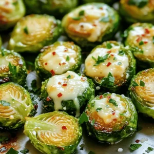 - 1 pound Brussels sprouts - 4 cloves garlic - 3 tablespoons olive oil - 1/2 cup Parmesan cheese - 1 teaspoon kosher salt - 1/2 teaspoon black pepper - 1/2 teaspoon crushed red pepper flakes - Fresh parsley Garlic Parmesan Roasted Brussels Sprouts bring together bold flavors. The Brussels sprouts form the base of the dish. I choose fresh, firm sprouts for the best taste. You want them trimmed and halved for even cooking. Garlic adds a strong punch. I use four cloves, finely minced, to release all its goodness. Olive oil is key too. It helps with roasting and adds richness. I opt for three tablespoons. Parmesan cheese ties everything together. A half-cup of freshly grated cheese melts beautifully. It creates a rich, cheesy crust that makes the dish feel fancy. Seasonings enhance the flavors. I add one teaspoon of kosher salt for balance. Black pepper brings warmth and a hint of spice with half a teaspoon. If you like heat, throw in half a teaspoon of crushed red pepper flakes. For a finishing touch, I sprinkle fresh parsley on top. It adds color and freshness. This dish is not just tasty; it looks great too. For the full recipe, check out Garlic Parmesan Roasted Brussels Sprouts. - Preheat oven to 400°F (200°C) - Trim and halve the Brussels sprouts First, I warm up my oven to 400°F. This heat helps the Brussels sprouts roast nicely. While it heats, I trim the ends of the sprouts and cut them in half. This way, they cook evenly and get crispy on the outside. - Combine Brussels sprouts with garlic, olive oil, and seasonings - Ensure even coating for optimal flavor In a big bowl, I toss the halved sprouts with minced garlic, olive oil, salt, and pepper. I make sure every sprout gets a nice coat. If you like some heat, add crushed red pepper flakes. Mixing well is key for great flavor. - Spread Brussels sprouts on a baking sheet - Roast for 20 minutes, stirring halfway Next, I spread the sprouts out on a baking sheet. I like to keep them in one layer. This helps them roast evenly. After 10 minutes, I stir them to help them brown nicely. I roast them for a total of 20 minutes. - Sprinkle Parmesan cheese evenly - Return to oven for additional 5-7 minutes After the first roast, I take out the baking sheet and sprinkle Parmesan cheese over the sprouts. I want to cover them well for that cheesy goodness. Then, I pop them back in the oven for another 5 to 7 minutes. I keep an eye on them. I look for the cheese to melt and get golden brown. This step adds a rich flavor that makes the dish shine! When picking Brussels sprouts, look for firm and bright green sprouts. They should feel heavy for their size. Avoid any that are yellow or soft. Fresh sprouts have a sweet, nutty flavor. To roast evenly, lay the Brussels sprouts in a single layer on your baking sheet. This helps them cook and brown nicely. During the last few minutes, keep an eye on them. You want them crispy, not burnt. Want to boost flavor? Add lemon zest or balsamic vinegar. Both add a bright twist. You can also try different cheeses. Go for sharp cheddar or creamy goat cheese. Each will change the taste in a fun way. If you're curious, check out the Full Recipe for more details! {{image_4}} You can boost the flavor of Garlic Parmesan Roasted Brussels Sprouts in many ways. Adding crispy bacon or pancetta gives a rich, savory twist. The saltiness from the meat pairs well with the sweet Brussels sprouts. For a nutty crunch, try topping with toasted almonds. Their texture adds depth and interest to the dish. A drizzle of balsamic glaze can elevate the dish further. The sweet acidity contrasts nicely with the savory sprouts. If you prefer a fresh zing, squeeze some lemon juice over the top. This brightens the flavors and adds a refreshing element. These roasted sprouts are great with grilled meats or hearty grains. They make a perfect side dish for a cozy dinner. You can also mix them into a salad for extra texture. The Brussels sprouts add flavor and nutrition to any meal. For the full recipe, check out Garlic Parmesan Roasted Brussels Sprouts. After enjoying your Garlic Parmesan Roasted Brussels Sprouts, store any leftovers. Place them in an airtight container. Seal it tightly to keep the flavors fresh. You can refrigerate them for up to 3 days. When you're ready to enjoy them again, reheating properly matters. The best way is in the oven. This method keeps them crispy. Preheat your oven to 350°F (175°C) and bake for about 10 minutes. If you're short on time, use the microwave. Just remember, the texture won't be as great. You can freeze these Brussels sprouts, but they may lose some texture. To freeze, place them in an airtight container. They can last up to 2 months in the freezer. When ready to eat, thaw them in the fridge overnight before reheating. For the best flavor, I suggest enjoying them fresh. Check out the Full Recipe for more details! Yes, but fresh gives better texture and flavor. Frozen sprouts often lack the crunch we love. Fresh Brussels sprouts are firm and have a deep green color. They roast up crispy and tender, making them the star of the dish. Look for a golden-brown exterior and fork-tender interior. You want them soft but not mushy. A fork should easily pierce through, and the outer leaves should be crispy. This caramelization adds amazing flavor. Yes, it can be prepared in advance and reheated. Cooked Brussels sprouts store well in the fridge. Just place them in an airtight container. When ready to eat, you can reheat them in the oven for best results. This keeps them crispy. Substitute Parmesan with nutritional yeast or vegan cheese. Nutritional yeast gives a cheesy flavor without dairy. Vegan cheese melts well and still adds creaminess. Both options keep this dish delicious and suitable for everyone. For the full recipe, check the main article above. This blog post covered how to make delicious roasted Brussels sprouts. We started with fresh sprouts, garlic, and olive oil, adding tasty seasonings for flavor. Roasting brings out natural sweetness and includes options for cheese and garnishes. Remember to choose the right sprouts and monitor cooking closely for the best results. Whether you enjoy them as a side or in a salad, these sprouts are a great fit for any meal. Now, go ahead and try this simple recipe! You’ll love how tasty and easy it is.