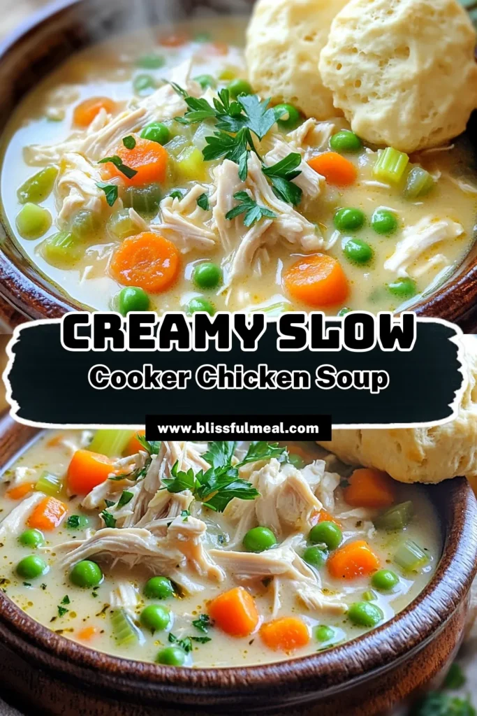 Warm up with this cozy slow cooker chicken pot pie soup that's both delicious and comforting! This creamy soup features tender chicken, fresh veggies, and a blend of herbs for a flavorful meal. Perfect for chilly evenings, it’s easy to make and will fill your home with amazing aromas. Ready in just a few simple steps, discover how to create the ultimate comfort food. Click to explore this tasty recipe now!