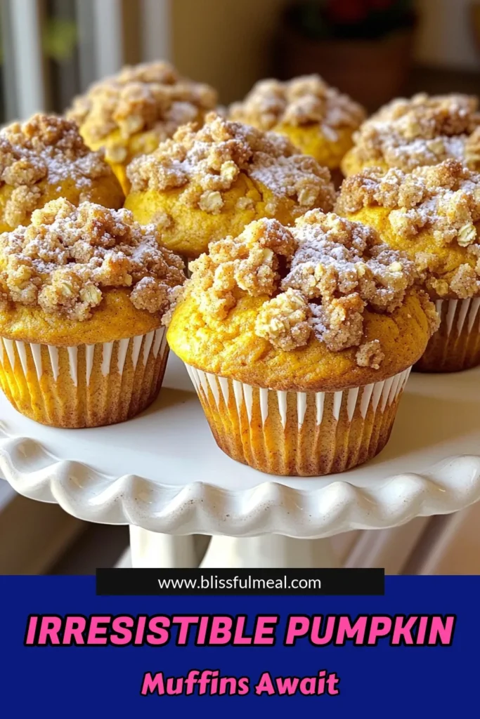 Indulge in the warmth of fall with these Pumpkin Streusel Muffins! Perfectly spiced and topped with a crunchy streusel, this easy recipe will become a family favorite. With simple ingredients and clear steps, you can whip up 12 delicious muffins in no time. Give your mornings a cozy touch or surprise guests with this delightful treat. Click through for the full recipe and bring the flavors of autumn to your kitchen! #PumpkinMuffins #FallBaking #MuffinRecipe #PumpkinSpice