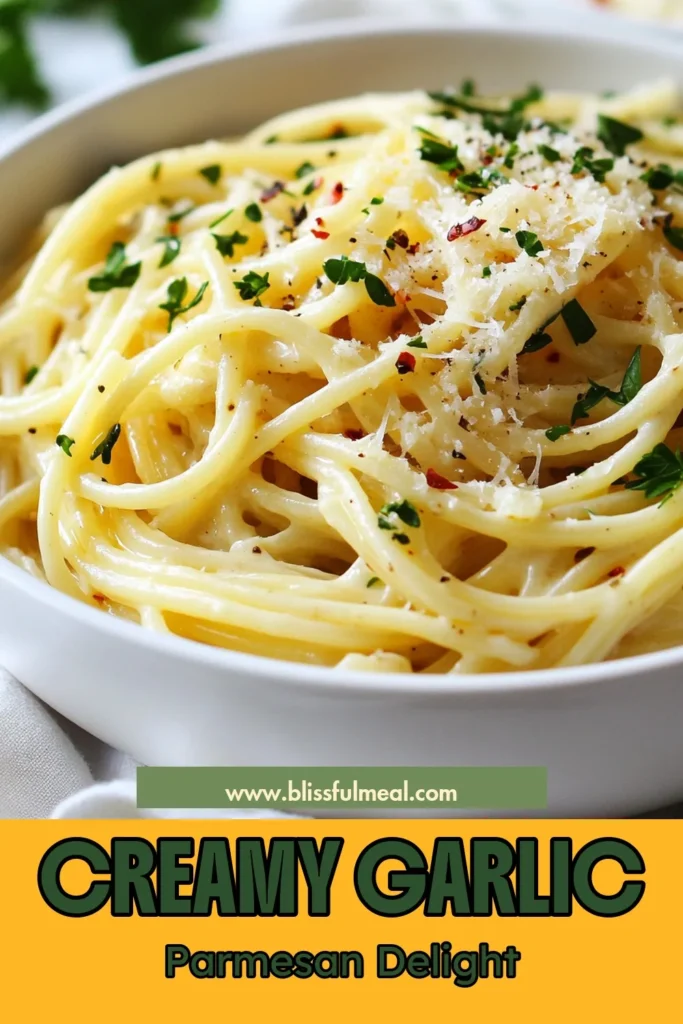 Indulge in this creamy garlic parmesan spaghetti that's perfect for busy weeknights. This easy pasta recipe features a rich garlic parmesan sauce that will elevate your meal. It's a delightful spaghetti with cream sauce, ideal for lovers of Italian pasta dishes. Ready in just 20 minutes, you’ll want to save this recipe for a quick dinner solution. Try it tonight and wow your family! #PastaRecipes #ItalianCuisine #ComfortFood #EasyDinnerIdeas