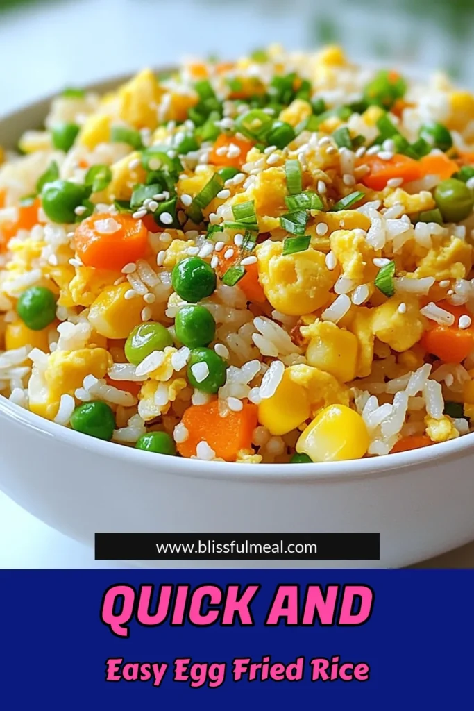 Discover the joy of cooking with this easy egg fried rice recipe that can be ready in just ten minutes! This simple egg fried rice combines quick jasmine rice, mixed vegetables, and fluffy scrambled eggs for a delicious meal. Perfect for busy weeknights, this ten minute fried rice will satisfy your cravings in no time. Save this vegetable fried rice recipe now and experience the quick and easy way to delicious homemade meals! #EasyEggFriedRice #QuickJasmineRiceRecipe #TenMinuteFriedRice #VegetableFriedRiceRecipe