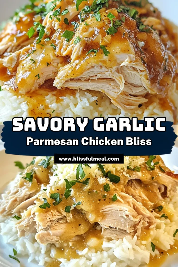 Discover the ultimate comfort food with this Crockpot garlic Parmesan chicken recipe! Perfect for busy nights, this easy garlic chicken recipe elevates slow cooker chicken thighs into a creamy Parmesan chicken delight. Just toss in your ingredients, set the slow cooker, and return to flavorful, shredded chicken perfect for any meal. Explore a hassle-free dinner option that your family will love. Save this shredded chicken Crockpot recipe for your next meal! #CrockpotChicken #EasyRecipes #SlowCooker #ShreddedChicken
