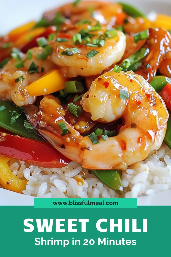 Looking for a quick shrimp dinner that bursts with flavor? Try this sweet chili shrimp stir-fry recipe! Made with tender shrimp and vibrant stir-fry vegetables like bell peppers and snap peas, it's perfect for busy weeknights. In just 20 minutes, you’ll have an easy shrimp recipe that’s sure to impress. Serve it over jasmine rice or quinoa for a delicious meal. Save this recipe for your next cooking adventure! #SweetChiliShrimp #ShrimpStirFry #EasyShrimpRecipes #QuickDinnerIdeas