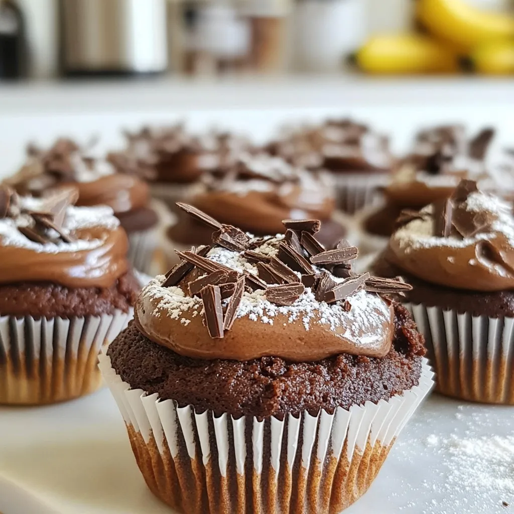 To make delicious vegan chocolate cupcakes, you need the following ingredients: - 1 cup all-purpose flour - 1/2 cup unsweetened cocoa powder - 1 cup granulated sugar - 1 teaspoon baking soda - 1/2 teaspoon salt - 1/3 cup vegetable oil (or melted coconut oil) - 1 teaspoon vanilla extract - 1 cup almond milk (or any plant-based milk) - 1 tablespoon apple cider vinegar - 1/2 cup dairy-free chocolate chips (optional) Each ingredient plays a key role. The all-purpose flour provides the base. Cocoa powder gives a rich chocolate flavor. Sugar adds sweetness, while baking soda helps the cupcakes rise. Salt enhances all the flavors. Using vegetable oil or melted coconut oil keeps the cupcakes moist. Vanilla extract adds a warm, sweet note. Plant-based milk keeps everything dairy-free, and apple cider vinegar helps with texture. If you want extra chocolate, add dairy-free chocolate chips. Gather these ingredients before you start. This will make the process smooth and fun. {{ingredient_image_2}} First, turn your oven to 350°F (175°C). This helps the cupcakes bake evenly. Next, grab a 12-cup muffin tin. Line each cup with cupcake liners. This keeps the cupcakes from sticking and makes cleanup easy. In a large bowl, mix together these dry ingredients: - 1 cup all-purpose flour - 1/2 cup unsweetened cocoa powder - 1 cup granulated sugar - 1 teaspoon baking soda - 1/2 teaspoon salt Whisk them well until the mixture looks uniform. This step is key for even flavor. In another bowl, whisk these wet ingredients: - 1/3 cup vegetable oil or melted coconut oil - 1 teaspoon vanilla extract - 1 cup almond milk or any plant-based milk - 1 tablespoon apple cider vinegar Let this mixture sit for about 5 minutes. This helps create a fluffier texture in your cupcakes. Now, gently pour the wet mixture into the dry mixture. Use a spatula to stir until just combined. Be careful not to overmix! Overmixing can make your cupcakes tough. If you like, fold in 1/2 cup of dairy-free chocolate chips for extra chocolate flavor. Divide the batter equally among the cupcake liners. Fill each about two-thirds full. This gives them room to rise. Place the muffin tin in the oven and bake for 18-20 minutes. Check if they’re done by inserting a toothpick in the center. If it comes out clean, they are ready. Let the cupcakes cool in the tin for 5 minutes. Then, transfer them to a wire rack. Let them cool completely. This keeps them soft and moist. Enjoy your delicious vegan chocolate cupcakes! To get soft and fluffy cupcakes, do not overmix your batter. Mix just until wet and dry ingredients blend. Letting the wet mix sit for five minutes helps add air. The apple cider vinegar also reacts with the baking soda, making your cupcakes rise better. In vegan baking, replacing eggs is key. You can use ingredients like apple sauce or flaxseed meal. These help bind your cupcakes and keep them moist. Always choose good quality cocoa powder for rich flavor. Use plant-based milk that you enjoy, as it impacts the taste. If you do not have vegetable oil, melted coconut oil works great. You can also try using other plant-based oils like avocado oil. For a sweeter taste, replace granulated sugar with coconut sugar or maple syrup. Each swap changes the flavor a little, so choose what you like best. Pro Tips Use Room Temperature Ingredients: Bringing your almond milk and vegetable oil to room temperature before mixing helps the batter combine more easily and creates a smoother texture. Don’t Overmix: Be sure to mix the batter just until the dry ingredients are incorporated. Overmixing can lead to dense and tough cupcakes. Experiment with Flavors: Feel free to add spices like cinnamon or espresso powder to the dry ingredients for an extra flavor kick! Check for Doneness: For perfect cupcakes, use a toothpick to test for doneness; it should come out clean or with a few moist crumbs, not wet batter. {{image_4}} To make gluten-free chocolate cupcakes, use a gluten-free flour blend. Look for blends that include rice flour, almond flour, or coconut flour. Replace the all-purpose flour in the recipe with the same amount of your chosen gluten-free blend. This swap keeps the taste rich and moist. Always check the label for any added ingredients that might affect taste or texture. You can enhance the flavor of your cupcakes in many ways. Adding 1-2 teaspoons of espresso powder boosts the chocolate taste. It adds depth without a coffee flavor. You can also mix in spices like cinnamon or nutmeg. One teaspoon of cinnamon can add warmth and richness. Try different spices to find your favorite combo. Toppings can make your cupcakes shine. You can use vegan frosting, like a simple chocolate or vanilla buttercream. For fun twists, try a swirl of peanut butter or almond butter. Fresh fruit and berries add color and a burst of flavor. Dusting with powdered sugar gives a classic touch. You can also top with crushed nuts or vegan chocolate shavings for crunch. To keep your vegan chocolate cupcakes fresh, store them in an airtight container. Place parchment paper between layers if stacking. This helps prevent sticking. Keep them in a cool, dry area. Avoid sunlight or heat, as this can dry them out. Freezing is a great way to save extra cupcakes. First, let them cool completely. Wrap each cupcake in plastic wrap. Then, place them in a freezer bag or container. This seals in moisture. You can freeze them for up to three months. When ready to enjoy, thaw them in the fridge overnight. To reheat your cupcakes, preheat your oven to 350°F (175°C). Place the cupcakes on a baking sheet. Heat them for about 5 to 10 minutes. Check them often so they don’t get too warm. You can also use a microwave. Heat them for 10 to 15 seconds. Enjoy your soft, warm cupcakes! Yes, you can make these cupcakes gluten-free. Use a gluten-free all-purpose flour blend instead of regular flour. Many blends work well in baking. Just ensure that the mix has xanthan gum. This helps bind the ingredients together. A few great egg substitutes exist for vegan baking. You can use: - 1 tablespoon of flaxseed meal mixed with 2.5 tablespoons of water (let it sit for 5 minutes) - 1/4 cup of unsweetened applesauce - 1/4 cup of mashed banana These substitutes help bind your cupcakes and add moisture. You can check if the cupcakes are done by inserting a toothpick into the center. If it comes out clean or with a few crumbs, they are ready. This usually takes about 18 to 20 minutes in the oven. Yes, you can use other plant-based milks. Almond milk works well, but you can also try: - Soy milk - Oat milk - Coconut milk All these options will keep your cupcakes moist and delicious. Vegan cupcakes can last for about 3 to 5 days when stored properly. Keep them in an airtight container at room temperature. For longer storage, you can freeze them for up to 3 months. Just thaw them at room temperature before serving! You now have a great recipe for vegan chocolate cupcakes. This post covered ingredients, step-by-step instructions, and tips to help you bake with ease. Remember to store your cupcakes properly for longer freshness. Your baking journey can include fun variations and creative twists. Enjoy experimenting and sharing these treats with others. With this knowledge, you can create delicious cupcakes that everyone will love. Happy baking!