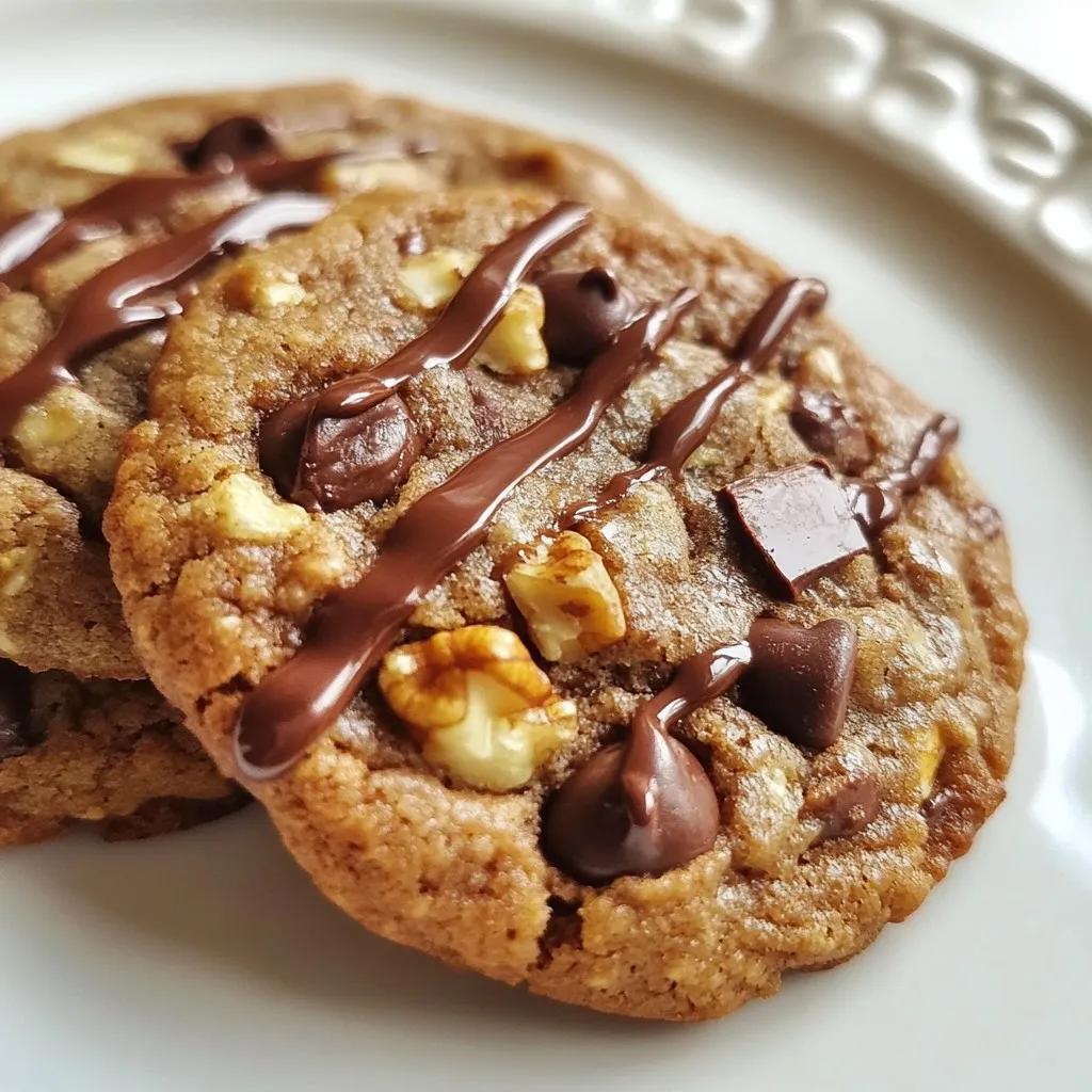 Gather these simple ingredients for your avocado chocolate chip cookies. Each one plays a key role in making these treats delicious and healthy. - Ripe avocado, mashed - Coconut sugar - Brown sugar - Almond milk (or plant-based alternative) - Pure vanilla extract - Whole wheat flour - Baking soda - Fine sea salt - Dark chocolate chips - Optional: Chopped nuts (e.g., walnuts or pecans) The ripe avocado is the star of this recipe. It adds creaminess and healthy fats. Coconut sugar and brown sugar give a rich sweetness. Almond milk keeps the dough moist. Pure vanilla brings out all the flavors. Whole wheat flour adds fiber and nutrients. Baking soda helps the cookies rise, while fine sea salt enhances the taste. Dark chocolate chips make these cookies extra special. If you want, add chopped nuts for crunch. Now that you know the ingredients, you are ready to create a tasty treat that everyone will enjoy! {{ingredient_image_2}} - Preheat oven and prepare baking sheet Start by preheating your oven to 350°F (175°C). Line a baking sheet with parchment paper. This helps the cookies not to stick. - Combine wet ingredients In a large bowl, mash one ripe avocado until it is smooth. Add 1/2 cup of coconut sugar and 1/4 cup of brown sugar. Use a fork or a mixer to blend these together until it looks creamy. - Mix dry ingredients In another bowl, whisk together 1 cup of whole wheat flour, 1/2 teaspoon of baking soda, and 1/4 teaspoon of fine sea salt. This ensures even mixing of the dry items. - Combine wet and dry mixtures Gradually add the dry mix to the wet mix. Stir gently with a spatula or wooden spoon. It’s important not to overmix, as this can make the cookies tough. - Fold in chocolate chips and nuts Carefully fold in 1/2 cup of dark chocolate chips. If you like nuts, add 1/2 cup of chopped walnuts or pecans. This adds a nice crunch. - Scoop and bake cookies Using a tablespoon, scoop out the dough and place it on the prepared baking sheet. Keep them spaced about 2 inches apart. Bake for 10-12 minutes, or until the edges are golden brown. Let the cookies cool for about 5 minutes on the sheet. Then, move them to a rack to cool completely. Enjoy your warm, tasty cookies! - Avoiding overmixing: When you mix your wet and dry ingredients, do it gently. Overmixing can make your cookies tough. Stir just until you see no dry flour. - Best methods for mashing avocado: Use a fork or a potato masher. Mash until it is smooth. You want it creamy, with no lumps. This helps your cookies stay soft. - Chilling the dough for better texture: After mixing, chill your dough for at least 30 minutes. This helps the cookies spread less while baking. It also makes them chewier. - Alternative sweeteners: You can use maple syrup or honey instead of coconut sugar. These will add their own flavor and sweetness. - Gluten-free flour options: Try using almond flour or a gluten-free flour blend. This will make the cookies safe for those with gluten allergies. - Dairy-free chocolate alternatives: Use dairy-free chocolate chips if you want to keep it vegan. You can also use carob chips for a different taste. Pro Tips Use Ripe Avocados: Make sure your avocados are fully ripe for the best flavor and texture; they should be soft to the touch but not overly mushy. Adjust Sweetness to Taste: Depending on your preference for sweetness, feel free to reduce the coconut and brown sugar slightly or add a bit more if you like it sweeter. Chill the Dough: For thicker cookies, consider chilling the dough for 30 minutes before baking. This helps the cookies maintain their shape. Experiment with Mix-Ins: Don't hesitate to mix things up! Try adding dried fruits, seeds, or different types of chocolate chips for unique flavors. {{image_4}} To make this recipe vegan, you need to change a few ingredients. Use plant-based milk, like almond or oat milk. You can also swap coconut sugar for maple syrup or agave nectar. These changes keep it tasty and vegan. Adjust the baking time if you use liquid sweeteners. Cookies may need a minute less in the oven. Keep an eye on them. They should be lightly golden but still soft in the middle. For a gluten-free version, pick a good flour blend. Almond flour or a mix of rice flour and tapioca works well. Look for blends that include xanthan gum, which helps bind the cookies. To keep the texture right, add a bit more moisture. You can do this by increasing the almond milk slightly. Just a tablespoon or two should help. Want to add some nutrition? Oats are a great choice. Stir in half a cup of rolled oats for extra fiber. They add a nice chew to the cookies too. Dried fruits like cranberries or raisins also work well. Just chop them up and mix them in. This adds sweetness and a fun texture to your cookies. To keep your avocado chocolate chip cookies fresh, store them at room temperature. Place them in an airtight container. This keeps them soft and tasty for a few days. If you want to keep them longer, freezing is a smart option. Wrap each cookie in plastic wrap and then place them in a freezer bag. This helps keep them fresh for up to three months. In the pantry, the cookies last about 4-5 days. You can extend their life in the fridge for about one week. Look for signs of spoilage. If they smell off or have changed color, it's best to toss them out. Always check for mold, too. Enjoy your cookies while they're fresh for the best taste! Can I use a different type of sugar? Yes, you can use other sugars like brown sugar or white sugar. Each type adds a unique taste. Coconut sugar gives a caramel flavor, while white sugar makes cookies lighter. How do I know when the cookies are done? Look for light golden edges. The centers should feel soft but set. They will firm up as they cool. Can I make the dough ahead of time? Yes! You can make the dough and store it in the fridge for up to three days. Just scoop and bake when you are ready. Is avocado a healthy substitute for butter? Absolutely! Avocado adds healthy fats and moisture. It also lowers the saturated fat in cookies, making them a better choice. What other flavors pair well with avocado in cookies? Try adding cinnamon, nuts, or even a hint of orange zest. These flavors enhance avocado and make cookies even tastier. In this blog post, we explored how to make delicious avocado chocolate chip cookies. We covered ingredients, step-by-step instructions, tips for perfection, and variations. These cookies are not only tasty but also healthier options. Remember, you can adapt the recipe to suit your needs, like making it gluten-free or vegan. Store your cookies in the right way to keep them fresh. Enjoy your baking journey and treat yourself to these yummy, unique cookies!