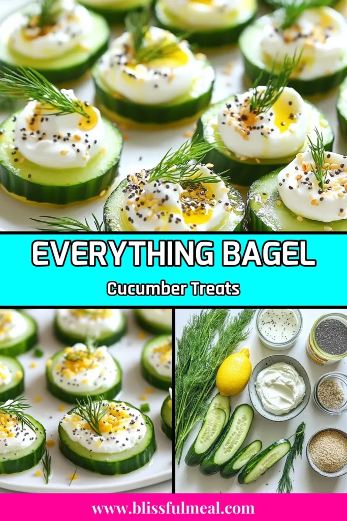 Elevate your snacking game with everything bagel cucumber bites! These delicious cucumber appetizers are perfect for any gathering, combining cream cheese and Greek yogurt for a healthy party appetizer that's sure to impress. Easy to make and irresistibly tasty, these cream cheese cucumber snacks are a hit. Perfect for summer picnics or casual get-togethers! Try them today and wow your guests! #CucumberAppetizers #HealthySnacks #PartyRecipes #IrishFoodPuns