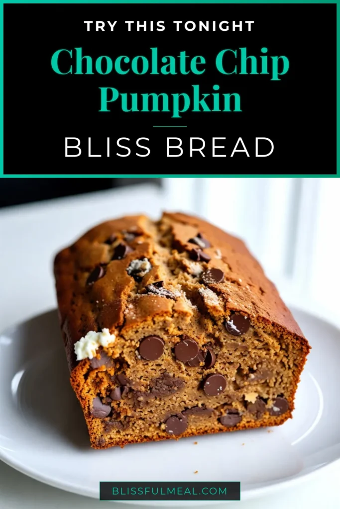 Indulge in the delightful flavors of fall with this chocolate chip pumpkin bread! This moist pumpkin bread combines the rich taste of pumpkin with semi-sweet chocolate chips for a decadent treat that's perfect for your fall baking recipes. Try this easy pumpkin chocolate chip recipe and fill your kitchen with warm, comforting aromas. Save this delicious recipe and make your autumn extra special! #ChocolateChipPumpkinBread #FallBaking #PumpkinChocolateChip #PumpkinBread