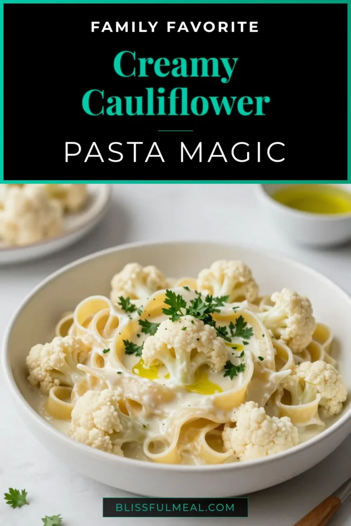Discover the ultimate Creamy Cauliflower Alfredo, a delightful Vegan Pasta Recipe that's both indulgent and healthy! This creamy, plant-based Alfredo features a luscious Cauliflower Alfredo Sauce that transforms your favorite pasta into a guilt-free masterpiece. Perfect for busy weeknights, this Healthy Alfredo Pasta will satisfy your comfort food cravings. Try it today and elevate your dining experience! Save and share! #VeganPasta #HealthyEating #PlantBased #CauliflowerAlfredo