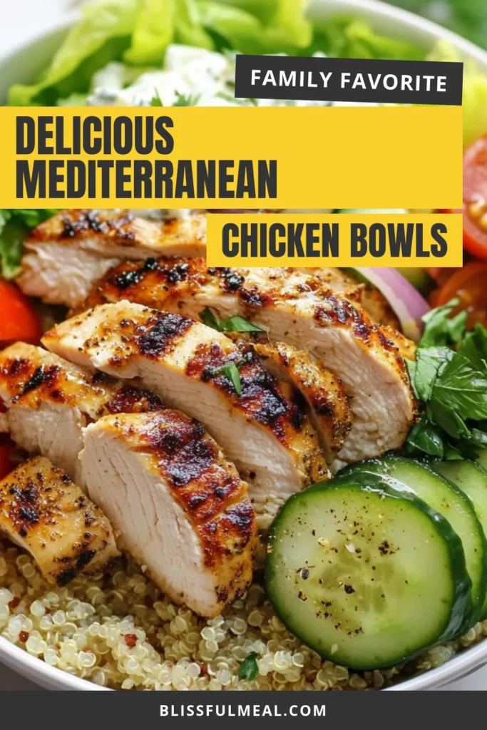 Indulge in these Mediterranean chicken gyro bowls for a healthy twist on a classic! This healthy chicken bowl recipe features marinated chicken, fresh veggies, and a creamy tzatziki sauce chicken bowl. Perfect for meal prep, our quinoa gyro bowl recipe is packed with flavor and nutrients. Enjoy Greek-style chicken bowls that are as delicious as they are nourishing. Try it today and elevate your meals! #MediterraneanEats #HealthyRecipes #GreekGyro #QuinoaBowls