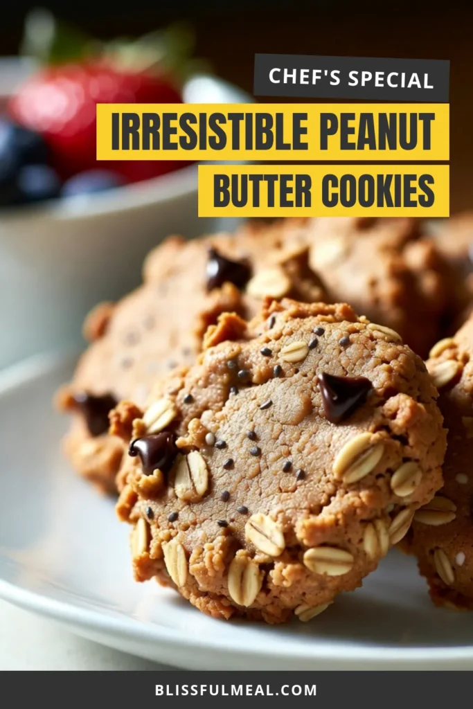 Start your day with delicious Peanut Butter Oatmeal Breakfast Cookies! These healthy breakfast cookies are not only easy to make but are also packed with wholesome ingredients. This oatmeal cookies recipe is perfect for a quick no-bake peanut butter cookie treat. You’ll love the chewy texture and can even add chocolate chips for extra flavor. Give this easy cookie recipe a try and enjoy a nutritious start! Save this for later! #HealthyCookies #BreakfastTreats #OatmealCookies #PeanutButterCookies