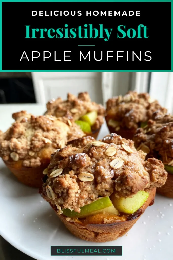 Indulge in the delightful flavor of Cinnamon Apple Muffins with this easy muffin recipe! Bursting with tart apples and topped with a crunchy crumb topping, these crumb topping muffins are the perfect apple and cinnamon dessert for any occasion. Enjoy warm or save for later! Try this homemade muffins recipe and bring the aroma of fresh baked goods to your kitchen. Click to discover the full recipe! #CinnamonAppleMuffins #EasyMuffinRecipe #HomemadeMuffins #AppleDessert