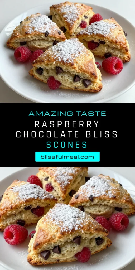 Indulge in these irresistible raspberry chocolate scones, perfect for brunch! This easy scone recipe combines fresh raspberries and semi-sweet chocolate chips for a delicious treat. Ideal for baking with raspberries, these chocolate chip scones are quick to whip up and sure to impress your guests. Try this delightful recipe today and elevate your brunch game! Save now for your next baking adventure! #RaspberryChocolateScones #EasySconeRecipe #BrunchSconeRecipes #BakingWithRaspberries