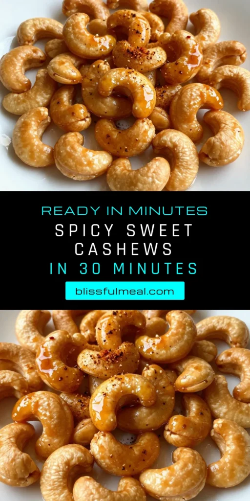 Discover the irresistible flavor of Sriracha Honey Roasted Cashews! This spicy cashew snack recipe combines the sweetness of honey with a kick of Sriracha, making it the perfect easy cashew appetizer. Oven roasted cashews are simple to make and will be a hit at any gathering. Try this delicious honey roasted nuts recipe and elevate your snacking game. Save it for your next party! #SrirachaCashews #SnackRecipe #HoneyRoastedNuts #CashewAppetizer