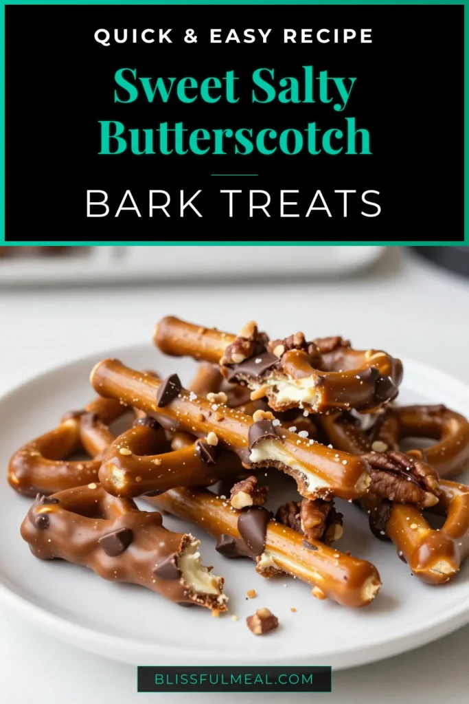 Indulge in this easy pretzel bark dessert with our simple butterscotch pretzel bark recipe! This sweet and salty snack combines crunchy pretzels, creamy butterscotch, and rich chocolate for a delicious homemade butterscotch treat. Perfect for any occasion, this no-bake pretzel bark is sure to impress. Save this delightful recipe for your next gathering and enjoy every bite! #ButterscotchPretzelBark #SweetAndSalty #NoBakeDessert #PretzelBark