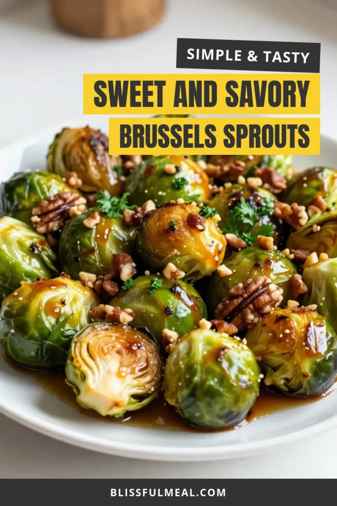Elevate your side dish game with this easy Balsamic Honey Roasted Brussels Sprouts recipe! This healthy Brussels sprouts with nuts dish combines sweet honey and tangy balsamic for a delicious flavor explosion. Perfect as an easy Brussels sprouts side dish, these honey glazed Brussels sprouts are a must-try! Grab the full recipe and enjoy this delectable twist on a classic! #BalsamicRoastedBrusselsSprouts #HealthyEating #EasyRecipes #SideDishIdeas