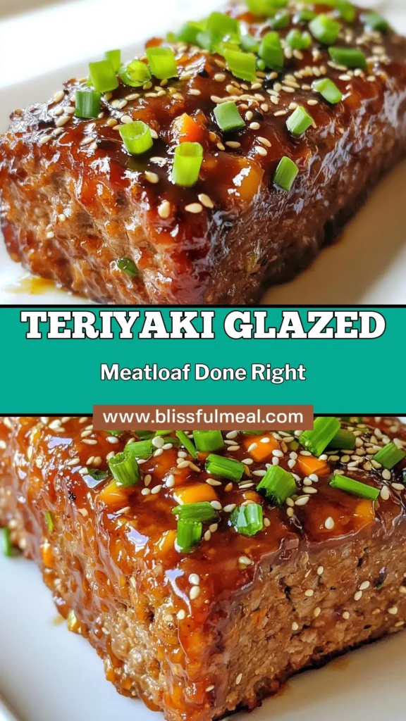 Discover a delicious twist on dinner with this teriyaki meatloaf recipe! This glazed meatloaf, made with ground turkey, is not only easy to prepare but drenched in a savory teriyaki sauce that elevates the classic dish. Perfect for busy weeknights, this easy meatloaf recipe will impress your family and friends. Save it now and bring a burst of flavor to your table! #TeriyakiMeatloaf #SavoryDish #EasyDinner #ComfortFood