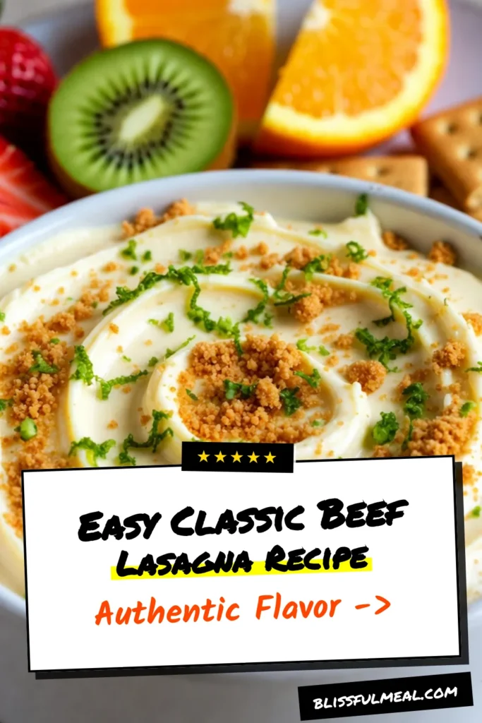 Indulge in this easy cheesecake dip recipe with a delightful twist! Our Key Lime Cheesecake Dip is a creamy key lime dessert that's perfect for summer gatherings. This no-bake key lime dip is simple to prepare and features refreshing key lime flavors, making it a must-try. Serve it with fresh fruit and graham crackers for a delicious treat. Save this recipe for your next party and impress your guests! #KeyLimeCheesecakeDip #SummerDessertDip #NoBakeDessert #CreamyKeyLimeDessert