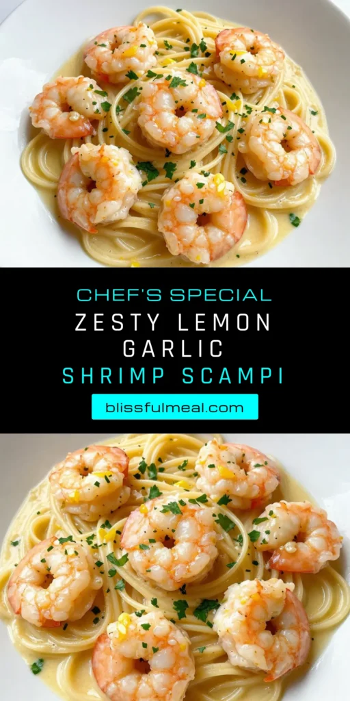 Discover the ultimate lemon garlic shrimp scampi recipe that transforms your dinner in just 30 minutes! This easy shrimp scampi dinner features succulent shrimp and bright lemon flavors, making it a perfect quick pasta recipe for busy weeknights. Toss it with linguine for a delicious lemon shrimp pasta dish everyone will love. Save this shrimp linguine with garlic recipe for your next meal! Try it today! #ShrimpScampi #EasyDinnerRecipes #QuickPasta #SeafoodLovers