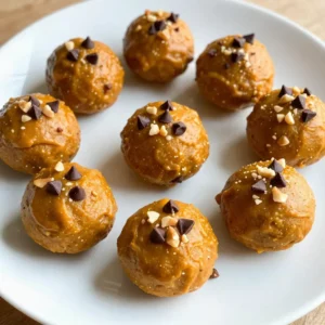 - 1 cup rolled oats - 1/2 cup almond butter or peanut butter - 1/2 cup pure pumpkin puree You need rolled oats for a chewy base. Almond butter adds healthy fats and protein. Pumpkin puree gives flavor and moisture. - 1/4 cup honey or maple syrup - 1 teaspoon pumpkin spice blend (cinnamon, nutmeg, ginger) - 1/2 teaspoon pure vanilla extract Sweeteners like honey or maple syrup bring natural sweetness. The pumpkin spice blend adds warmth and comfort. Vanilla extract enhances the overall flavor. - 1/4 cup mini chocolate chips - 1/4 cup chopped nuts (walnuts or pecans) - Pinch of salt Mini chocolate chips add a fun touch of sweetness. Chopped nuts give a nice crunch. A pinch of salt balances the sweetness and enriches the flavor. These ingredients come together to make a tasty, healthy snack that feels like a treat. {{ingredient_image_2}} In a large mixing bowl, combine the rolled oats, almond butter, pumpkin puree, and honey. You want to stir well until all the ingredients blend smoothly. This will help you achieve a uniform consistency. It&rsquo;s important to mix thoroughly so each bite has the same great taste. Now, it&rsquo;s time to add some flavor. Incorporate the pumpkin spice blend, pure vanilla extract, and a pinch of salt into the mixture. Stir again until everything is evenly mixed. The pumpkin spice will give your energy bites that cozy autumn flavor we all love. Next, take small portions of the mixture. Use your hands to roll them into balls about 1 inch in diameter. This should yield around 12 to 15 bites, depending on how big you roll them. Arrange the energy bites on a parchment-lined surface, leaving a little space between each one to avoid sticking. Once shaped, refrigerate the bites for at least 30 minutes. This chilling step helps them firm up. After they have chilled, transfer the energy bites to an airtight container. They can stay fresh in the fridge for up to one week. You can also freeze them for longer storage. Enjoy your homemade pumpkin spice energy bites whenever you need a quick snack! To keep your pumpkin spice energy bites fresh, store them in an airtight container. They stay good in the fridge for up to one week. If you want to save them longer, freeze them. Place the bites in a single layer on a baking sheet first. Once frozen, transfer them to a freezer-safe bag or container. They can last for up to three months in the freezer. Make your energy bites more fun by rolling them in shredded coconut or finely chopped nuts. This adds a nice crunch and makes them look great. You can use walnuts, pecans, or even almonds. Get creative and mix it up! You can change the sweetness in this recipe easily. Add more honey or maple syrup if you like it sweeter. If you want less sweetness, reduce the sweetener. You can also adjust the spice levels. Add more pumpkin spice for a stronger flavor or less for a milder taste. If you have allergies, you can swap out the almond butter for sunflower seed butter. You can skip the nuts too. This recipe is flexible, so feel free to make it work for you! Pro Tips Chill for Better Texture: Allow the energy bites to chill in the refrigerator for at least 30 minutes. This helps them firm up, making them easier to handle and enhancing their texture. Customize Your Flavor: Feel free to experiment with different nut butters or add-ins like seeds, dried fruits, or spices to tailor the energy bites to your taste preferences. Storage Secrets: Store energy bites in an airtight container in the refrigerator for up to one week or freeze them for a quick, healthy snack anytime. Perfect Portioning: Use a small cookie scoop or measuring spoon to ensure uniform size for each energy bite, making them easy to grab and enjoy on the go. {{image_4}} You can switch up the nut butter. Try cashew or sunbutter for a new taste. Each nut brings its own flavor and texture. You can also change the spice blend. Use chai or apple pie spices for a fun twist. These options keep the bites fresh and exciting. Want to add crunch? Toss in seeds like chia or pumpkin. They boost nutrition and add a nice bite. Dried fruits like cranberries or raisins also work well. They bring sweetness and chewiness, making each bite delightful. If you want a vegan option, use maple syrup instead of honey. It keeps the bites sweet and plant-based. For those avoiding gluten, make sure to use certified gluten-free oats. This way, everyone can enjoy these tasty snacks. Pumpkin spice energy bites pack a punch of good nutrition. They are rich in fiber, which helps digestion. Each bite contains protein from almond butter. Protein supports muscle growth and keeps you full longer. Pumpkin is a star ingredient. It is low in calories but high in vitamins. It offers vitamin A, which is great for your eyes. The spices, like cinnamon and ginger, can help with inflammation and digestion. These spices also add warm flavors that make you feel cozy. One pumpkin spice energy bite has about 70 calories. This makes it a great snack option. You can enjoy two or three bites for a quick boost. Pair them with a piece of fruit for balanced snacking. This combo gives you fiber, vitamins, and lasting energy. You can store pumpkin spice energy bites in two ways. In the fridge, they last for up to one week. If you want to keep them longer, freeze them. They can stay fresh in the freezer for up to three months. Just place them in an airtight container. This way, you can enjoy a quick snack anytime! Yes, you can make these energy bites without nuts. Simply skip the nuts and use seeds instead. Sunflower seeds or pumpkin seeds work great. They add crunch and are safe for nut allergies. You can also use extra oats to keep the texture just right. If you need a nut-free option, peanut butter is a solid choice. It gives a rich flavor and creamy texture. You can also try sunflower seed butter for a different taste. Each substitute will change the flavor, but they all work well in this recipe. Absolutely! These energy bites are perfect for kids. They are made with wholesome ingredients like oats and pumpkin. Plus, they offer a good mix of fiber and protein. The mini chocolate chips add a fun touch, making them a tasty treat for little ones. In this blog post, I covered how to make pumpkin spice energy bites using simple ingredients like oats, nut butter, and pumpkin puree. I shared tips on flavoring, shaping, and storing these snacks. Feel free to modify the recipe for different tastes and dietary needs. With these energy bites, you'll have a healthy snack that&rsquo;s easy to make and fun to eat. Enjoy making and sharing them, knowing they fit your needs!