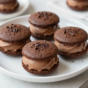 - 1 cup all-purpose flour - 1/2 cup unsweetened cocoa powder - 1/2 teaspoon baking soda - 1/4 teaspoon salt - 1/2 cup unsalted butter, softened - 1/2 cup granulated sugar - 1/2 cup brown sugar - 1 large egg - 1 teaspoon pure vanilla extract - 1 tablespoon instant espresso powder - 1 pint of coffee or mocha ice cream - Dark chocolate shavings (optional) You need simple ingredients to make mocha ice cream sandwiches. The flour and cocoa powder create a rich cookie base. Baking soda and salt help the cookies rise and balance sweetness. Butter adds creaminess, while granulated and brown sugars give depth and flavor. The egg binds the dough together, making it soft. Vanilla extract enhances the taste, while espresso powder boosts the coffee flavor. Finally, you&rsquo;ll need coffee or mocha ice cream for the filling. Dark chocolate shavings are a fun, optional touch. These ingredients come together to create a delightful treat that&rsquo;s easy and fun to make at home. {{ingredient_image_2}} 1. Preheat your oven to 350&deg;F (175&deg;C). This is key for perfect cookies. 2. Line a baking sheet with parchment paper. This helps cookies not stick. 3. In a bowl, whisk together: - 1 cup all-purpose flour - 1/2 cup unsweetened cocoa powder - 1/2 teaspoon baking soda - 1/4 teaspoon salt Set this mix aside. 4. In a large bowl, beat together: - 1/2 cup unsalted butter (softened) - 1/2 cup granulated sugar - 1/2 cup brown sugar (packed) Mix until fluffy and light in color. 5. Add: - 1 large egg - 1 teaspoon pure vanilla extract - 1 tablespoon instant espresso powder Mix until well combined. 6. Slowly add the dry ingredients to the wet mix. Stir gently until combined. 1. Use a tablespoon or cookie scoop to drop dough onto the prepared sheet. Leave about 2 inches between each scoop. 2. Bake for 10-12 minutes. The edges should be set, and centers soft. 3. Let cookies rest for 5 minutes on the sheet. Then, transfer them to a wire rack to cool fully. 4. Once cool, take one cookie and place a scoop of coffee or mocha ice cream on its flat side. 5. Press another cookie on top to form a sandwich. Repeat with the rest. 1. If you like, roll the edges of each sandwich in dark chocolate shavings. 2. Place the sandwiches in the freezer for at least 30 minutes. This makes them firm and ready to enjoy. How to avoid overmixing dough: To prevent tough cookies, mix your dough just until it comes together. After adding the dry mix, stop as soon as you no longer see flour. This keeps your cookies soft and chewy. Best practices for cookie spacing: When scooping dough onto your baking sheet, leave about 2 inches between each scoop. This space allows the cookies to spread without merging. Proper spacing gives each cookie room to bake evenly. Presentation ideas for serving: Serve your mocha ice cream sandwiches on a chilled plate. You can sprinkle cocoa powder or dark chocolate shavings on top. This adds visual flair and makes the dish more tempting. Ideal occasions for mocha ice cream sandwiches: These sandwiches are perfect for sunny days or summer parties. They also shine at birthday celebrations or holiday events. Their rich taste appeals to both kids and adults, making them a crowd favorite. Adding spices or extracts for extra flavor: For a unique twist, try adding a pinch of cinnamon or a dash of almond extract to your dough. These small additions can elevate your cookies and enhance the mocha flavor. Tips for using different ice cream flavors: While coffee or mocha ice cream is delicious, don&rsquo;t hesitate to experiment. Vanilla or chocolate ice cream also works well. You can mix and match to create your favorite flavor combinations. Pro Tips Chill Your Dough: Before baking, chill the cookie dough for about 30 minutes. This helps prevent the cookies from spreading too much and ensures a thicker, chewier texture. Use Quality Ice Cream: For the best flavor, opt for high-quality coffee or mocha ice cream. The taste of the ice cream will significantly influence the overall deliciousness of the sandwiches. Experiment with Flavors: Try using different flavors of ice cream, such as vanilla or chocolate, to customize your sandwiches. You can also add mix-ins like nuts or chocolate chips to the cookie dough for added texture. Serve Cold: To enjoy the sandwiches at their best, serve them straight from the freezer. This keeps the ice cream firm and makes for a delightful contrast with the soft cookies. {{image_4}} You can change up the flavor of your mocha ice cream sandwiches easily. If you want a milder taste, swap coffee ice cream for vanilla or chocolate. Both options pair well with the rich cookies. You can also try using flavored cookies. Peppermint or hazelnut cookies can add a fun twist. These small changes can make your treats feel new and exciting. If you have dietary needs, you can still enjoy these sandwiches. For a gluten-free version, use almond or coconut flour instead of all-purpose flour. This keeps the cookies soft and tasty. If you're vegan, replace the butter with coconut oil and the egg with a flax egg. Just mix one tablespoon of ground flaxseed with three tablespoons of water. Let it sit for a few minutes until it thickens. These simple swaps will help you create a delightful treat for everyone. You can make these sandwiches special for holidays or seasons. For winter, try adding peppermint or gingerbread flavors. Consider festive toppings like crushed candy canes or colorful sprinkles. In summer, add fresh fruit like strawberries or raspberries into the ice cream. You can also top your sandwiches with whipped cream or a drizzle of chocolate sauce. These seasonal ideas will keep your mocha ice cream sandwiches fun and fresh all year long! To keep your mocha ice cream sandwiches fresh, wrap each one in plastic. Place them in a freezer-safe bag or container. This prevents freezer burn and keeps them tasty. You can enjoy these sandwiches for up to two weeks. After that, the texture may change. Store your baked cookies in an airtight container. This keeps them soft and fresh. If you want to make cookies ahead of time, they can last up to a week. For the ice cream, keep it in its original container or a sturdy freezer-safe tub. This helps maintain its creamy texture. If your sandwiches become too soft, you can revive them. Simply place them in the freezer for about 15 minutes. This will make them firm again and ready for serving. Enjoy the rich taste and texture! How long do mocha ice cream sandwiches last? Mocha ice cream sandwiches can last about one week in the freezer. Make sure to wrap them well in plastic wrap or store them in an airtight container. This keeps them fresh and prevents freezer burn. Can I make the cookies ahead of time? Yes, you can make the cookies a day or two ahead. Just store them in an airtight container at room temperature. This way, you can assemble the sandwiches when you are ready. What are some good store-bought mocha ice cream options? Look for brands like Haagen-Dazs, Ben & Jerry's, or Breyers. They offer great mocha or coffee flavors. You can also find local brands that may have unique options. Can I substitute the espresso powder? Yes, you can use instant coffee instead. Just use the same amount for a similar flavor. If you want a stronger taste, add a little more. What if my dough is too dry or wet? If the dough is dry, add a teaspoon of milk to help it come together. If it&rsquo;s too wet, sprinkle in a bit more flour until you reach the right consistency. What drinks pair well with mocha ice cream sandwiches? Coffee or a rich hot chocolate pairs well. If you prefer something cold, try a glass of milk or an iced coffee. These drinks enhance the mocha flavor. Can I make mini versions of these sandwiches? Absolutely! Just use a smaller scoop of dough to create mini cookies. This makes fun bite-sized treats that everyone will love. In this article, we covered how to make delicious mocha ice cream sandwiches. We outlined the ingredients, provided step-by-step instructions, and shared essential tips. You also learned about variations, storage methods, and answered common questions. Making these treats allows you to enjoy a delightful mix of flavors and textures. I encourage you to try these recipes and customize them to fit your taste. Have fun baking and enjoy your ice cream sandwiches!