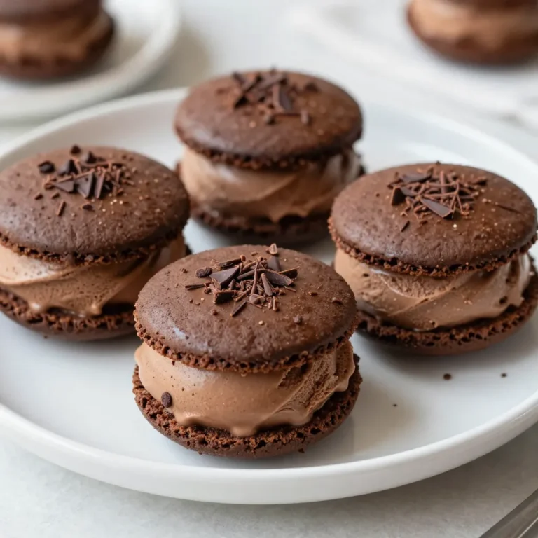 - 1 cup all-purpose flour - 1/2 cup unsweetened cocoa powder - 1/2 teaspoon baking soda - 1/4 teaspoon salt - 1/2 cup unsalted butter, softened - 1/2 cup granulated sugar - 1/2 cup brown sugar - 1 large egg - 1 teaspoon pure vanilla extract - 1 tablespoon instant espresso powder - 1 pint of coffee or mocha ice cream - Dark chocolate shavings (optional) You need simple ingredients to make mocha ice cream sandwiches. The flour and cocoa powder create a rich cookie base. Baking soda and salt help the cookies rise and balance sweetness. Butter adds creaminess, while granulated and brown sugars give depth and flavor. The egg binds the dough together, making it soft. Vanilla extract enhances the taste, while espresso powder boosts the coffee flavor. Finally, you’ll need coffee or mocha ice cream for the filling. Dark chocolate shavings are a fun, optional touch. These ingredients come together to create a delightful treat that’s easy and fun to make at home. {{ingredient_image_2}} 1. Preheat your oven to 350°F (175°C). This is key for perfect cookies. 2. Line a baking sheet with parchment paper. This helps cookies not stick. 3. In a bowl, whisk together: - 1 cup all-purpose flour - 1/2 cup unsweetened cocoa powder - 1/2 teaspoon baking soda - 1/4 teaspoon salt Set this mix aside. 4. In a large bowl, beat together: - 1/2 cup unsalted butter (softened) - 1/2 cup granulated sugar - 1/2 cup brown sugar (packed) Mix until fluffy and light in color. 5. Add: - 1 large egg - 1 teaspoon pure vanilla extract - 1 tablespoon instant espresso powder Mix until well combined. 6. Slowly add the dry ingredients to the wet mix. Stir gently until combined. 1. Use a tablespoon or cookie scoop to drop dough onto the prepared sheet. Leave about 2 inches between each scoop. 2. Bake for 10-12 minutes. The edges should be set, and centers soft. 3. Let cookies rest for 5 minutes on the sheet. Then, transfer them to a wire rack to cool fully. 4. Once cool, take one cookie and place a scoop of coffee or mocha ice cream on its flat side. 5. Press another cookie on top to form a sandwich. Repeat with the rest. 1. If you like, roll the edges of each sandwich in dark chocolate shavings. 2. Place the sandwiches in the freezer for at least 30 minutes. This makes them firm and ready to enjoy. How to avoid overmixing dough: To prevent tough cookies, mix your dough just until it comes together. After adding the dry mix, stop as soon as you no longer see flour. This keeps your cookies soft and chewy. Best practices for cookie spacing: When scooping dough onto your baking sheet, leave about 2 inches between each scoop. This space allows the cookies to spread without merging. Proper spacing gives each cookie room to bake evenly. Presentation ideas for serving: Serve your mocha ice cream sandwiches on a chilled plate. You can sprinkle cocoa powder or dark chocolate shavings on top. This adds visual flair and makes the dish more tempting. Ideal occasions for mocha ice cream sandwiches: These sandwiches are perfect for sunny days or summer parties. They also shine at birthday celebrations or holiday events. Their rich taste appeals to both kids and adults, making them a crowd favorite. Adding spices or extracts for extra flavor: For a unique twist, try adding a pinch of cinnamon or a dash of almond extract to your dough. These small additions can elevate your cookies and enhance the mocha flavor. Tips for using different ice cream flavors: While coffee or mocha ice cream is delicious, don’t hesitate to experiment. Vanilla or chocolate ice cream also works well. You can mix and match to create your favorite flavor combinations. Pro Tips Chill Your Dough: Before baking, chill the cookie dough for about 30 minutes. This helps prevent the cookies from spreading too much and ensures a thicker, chewier texture. Use Quality Ice Cream: For the best flavor, opt for high-quality coffee or mocha ice cream. The taste of the ice cream will significantly influence the overall deliciousness of the sandwiches. Experiment with Flavors: Try using different flavors of ice cream, such as vanilla or chocolate, to customize your sandwiches. You can also add mix-ins like nuts or chocolate chips to the cookie dough for added texture. Serve Cold: To enjoy the sandwiches at their best, serve them straight from the freezer. This keeps the ice cream firm and makes for a delightful contrast with the soft cookies. {{image_4}} You can change up the flavor of your mocha ice cream sandwiches easily. If you want a milder taste, swap coffee ice cream for vanilla or chocolate. Both options pair well with the rich cookies. You can also try using flavored cookies. Peppermint or hazelnut cookies can add a fun twist. These small changes can make your treats feel new and exciting. If you have dietary needs, you can still enjoy these sandwiches. For a gluten-free version, use almond or coconut flour instead of all-purpose flour. This keeps the cookies soft and tasty. If you're vegan, replace the butter with coconut oil and the egg with a flax egg. Just mix one tablespoon of ground flaxseed with three tablespoons of water. Let it sit for a few minutes until it thickens. These simple swaps will help you create a delightful treat for everyone. You can make these sandwiches special for holidays or seasons. For winter, try adding peppermint or gingerbread flavors. Consider festive toppings like crushed candy canes or colorful sprinkles. In summer, add fresh fruit like strawberries or raspberries into the ice cream. You can also top your sandwiches with whipped cream or a drizzle of chocolate sauce. These seasonal ideas will keep your mocha ice cream sandwiches fun and fresh all year long! To keep your mocha ice cream sandwiches fresh, wrap each one in plastic. Place them in a freezer-safe bag or container. This prevents freezer burn and keeps them tasty. You can enjoy these sandwiches for up to two weeks. After that, the texture may change. Store your baked cookies in an airtight container. This keeps them soft and fresh. If you want to make cookies ahead of time, they can last up to a week. For the ice cream, keep it in its original container or a sturdy freezer-safe tub. This helps maintain its creamy texture. If your sandwiches become too soft, you can revive them. Simply place them in the freezer for about 15 minutes. This will make them firm again and ready for serving. Enjoy the rich taste and texture! How long do mocha ice cream sandwiches last? Mocha ice cream sandwiches can last about one week in the freezer. Make sure to wrap them well in plastic wrap or store them in an airtight container. This keeps them fresh and prevents freezer burn. Can I make the cookies ahead of time? Yes, you can make the cookies a day or two ahead. Just store them in an airtight container at room temperature. This way, you can assemble the sandwiches when you are ready. What are some good store-bought mocha ice cream options? Look for brands like Haagen-Dazs, Ben & Jerry's, or Breyers. They offer great mocha or coffee flavors. You can also find local brands that may have unique options. Can I substitute the espresso powder? Yes, you can use instant coffee instead. Just use the same amount for a similar flavor. If you want a stronger taste, add a little more. What if my dough is too dry or wet? If the dough is dry, add a teaspoon of milk to help it come together. If it’s too wet, sprinkle in a bit more flour until you reach the right consistency. What drinks pair well with mocha ice cream sandwiches? Coffee or a rich hot chocolate pairs well. If you prefer something cold, try a glass of milk or an iced coffee. These drinks enhance the mocha flavor. Can I make mini versions of these sandwiches? Absolutely! Just use a smaller scoop of dough to create mini cookies. This makes fun bite-sized treats that everyone will love. In this article, we covered how to make delicious mocha ice cream sandwiches. We outlined the ingredients, provided step-by-step instructions, and shared essential tips. You also learned about variations, storage methods, and answered common questions. Making these treats allows you to enjoy a delightful mix of flavors and textures. I encourage you to try these recipes and customize them to fit your taste. Have fun baking and enjoy your ice cream sandwiches!